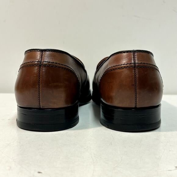 NEW SOLES Alden 686 Full Strap Slip-On Penny Loafer Dark Brown Calf USA 10.5 D - Picture 7 of 12